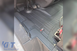 Specific rubber mat suitable for Iveco Daily VI after 2014, 1-piece set, black color, with 24-month warranty-image-6222045