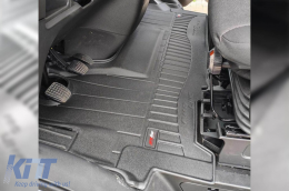 Specific rubber mat suitable for Iveco Daily VI after 2014, 1-piece set, black color, with 24-month warranty-image-6222052