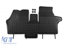 Specific rubber mat suitable for Mercedes Vito 1995-2003, 1-piece set, black color - ABFMM6016348