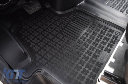 Specific rubber mat suitable for Mercedes Sprinter 2006-2020, VW Crafter 2006-2016, 1-piece set, black color-image-6215769