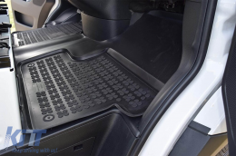 Specific rubber mat suitable for Mercedes Sprinter 2006-2020, VW Crafter 2006-2016, 1-piece set, black color-image-6215771