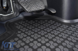 Specific rubber mat suitable for Mercedes Sprinter 2006-2020, VW Crafter 2006-2016, 1-piece set, black color-image-6215772