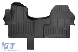 image-78-Specific rubber mat suitable for Mercedes Sprinter W907 after 2018 with 3 seats, 1-piece set, black color, with 24-month warranty