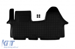 Specific rubber mat suitable for Nissan Primastar, Opel Vivaro, Renault Trafic 2001-2014, 1-piece set, black color - ABFMN6016405
