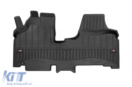 Specific rubber mat suitable for Peugeot Expert II 2006-2016, 1-piece set, black color, with 24-month warranty - ABFMP6017694