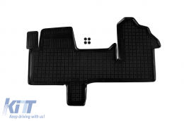 Specific rubber mat suitable for Renault Master 2010-2024, 1-piece set, black color