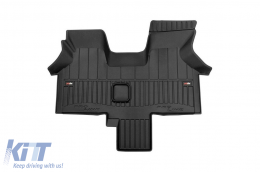 Specific rubber mat suitable for Volkswagen T4 1990-2003, 1-piece set, black color, with 24-month warranty from Frogum 3D ProLine series - ABFMV6017883