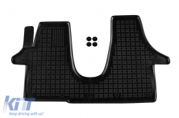 image-30-Specific rubber mat suitable for VW Transporter T5 2003-2015, T6 2015-2019, 1-piece set, black color