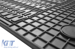 Specific rubber mats from AB suitable for Opel Vivaro, Renault Trafic after 2014, Fiat Talento after 2016, for third row seats, 2-piece set, black color - ABFMO6025096