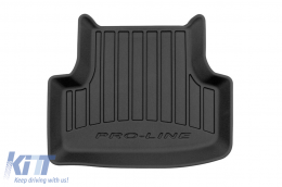 Specific rubber mats from Frogum 3D ProLine series suitable for Volkswagen Golf VII 2012-2019, T-roc after 2018, Seat Leon after 2012, 4-piece set, black color, with 24-month warranty-image-6220661