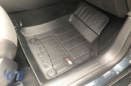 Specific rubber mats from Frogum 3D ProLine series suitable for Volkswagen Golf VII 2012-2019, T-roc after 2018, Seat Leon after 2012, 4-piece set, black color, with 24-month warranty-image-6220664