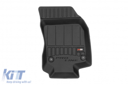 Specific rubber mats from Frogum 3D ProLine series suitable for Opel Astra H 2004-2014, Astra H GTC 2005-2010, 4-piece set, black color, with 24-month warranty-image-6220688