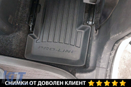 Specific rubber mats from Frogum 3D ProLine series suitable for Opel Corsa 2014-2019, Corsa D 2006-2014, 4-piece set, black color, with 24-month warranty-image-6220749