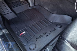 Specific rubber mats from Frogum 3D ProLine series suitable for BMW 5 Series F10, F11 2011-2015 X-Drive, 4-piece set, black color, with 24-month warranty-image-6220919
