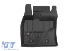 Specific rubber mats from Frogum 3D ProLine series suitable for Toyota Avensis 2009-2018, 3-piece set, black color, with 24-month warranty-image-6220932