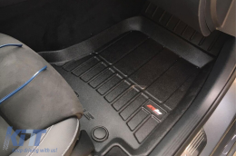 Specific rubber mats from Frogum 3D ProLine series suitable for Mercedes E class W213 after 2016, A Design GT coupe with 4 doors after 2019, 4-piece set, black color, with 24-month warranty-image-6221134