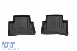 Specific rubber mats from Frogum 3D ProLine series suitable for Toyota C-HR Hybrid 2016-2023, after 2023, not suitable for PHEV, 4-piece set, black color, with 24-month warranty-image-6221151