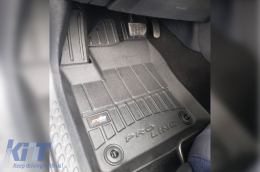 Specific rubber mats from Frogum 3D ProLine series suitable for Toyota C-HR Hybrid 2016-2023, after 2023, not suitable for PHEV, 4-piece set, black color, with 24-month warranty-image-6221152