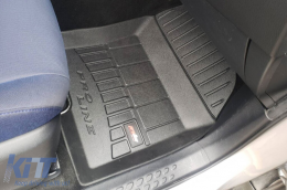 Specific rubber mats from Frogum 3D ProLine series suitable for Toyota C-HR Hybrid 2016-2023, after 2023, not suitable for PHEV, 4-piece set, black color, with 24-month warranty-image-6221153