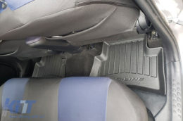 Specific rubber mats from Frogum 3D ProLine series suitable for Toyota C-HR Hybrid 2016-2023, after 2023, not suitable for PHEV, 4-piece set, black color, with 24-month warranty-image-6221154