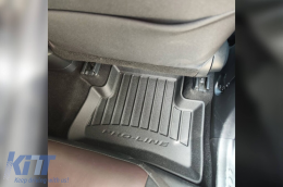Specific rubber mats from Frogum 3D ProLine series suitable for Toyota C-HR Hybrid 2016-2023, after 2023, not suitable for PHEV, 4-piece set, black color, with 24-month warranty-image-6221160