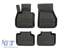 image-34-Specific rubber mats from Frogum 3D ProLine series suitable for BMW X1 F48 after 2015, X2 F39 after 2018, 4-piece set, black color, with 24-month warranty