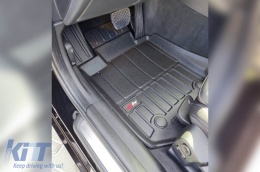 Specific rubber mats from Frogum 3D ProLine series suitable for BMW 3 Series G20, G21 after 2018, 4 Series G26 Gran Coupe after 2021, 4-piece set, black color, with 24-month warranty-image-6221252