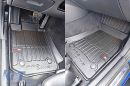 Specific rubber mats from Frogum 3D ProLine series suitable for BMW 3 Series G20, G21 after 2018, 4 Series G26 Gran Coupe after 2021, 4-piece set, black color, with 24-month warranty-image-6221256