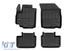 image-54-Specific rubber mats from Frogum 3D ProLine series suitable for Fiat Sedici 2006-2015, Suzuki SX4 2006-2013, Suzuki Swift 2005-2010, 4-piece set, black color, with 24-month warranty