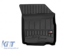 Specific rubber mats from Frogum 3D ProLine series suitable for Fiat Sedici 2006-2015, Suzuki SX4 2006-2013, Suzuki Swift 2005-2010, 4-piece set, black color, with 24-month warranty-image-6221292
