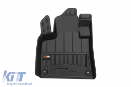 Specific rubber mats from Frogum 3D ProLine series suitable for Citroen C4 Picasso after 2013, C4 Spacetourer after 2018, 3-piece set, black color, with 24-month warranty-image-6221404