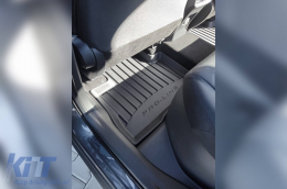 Specific rubber mats from Frogum 3D ProLine series suitable for Toyota Rav4, Rav4 Hybrid after 2018, Suzuki Across after 2020, 4-piece set, black color, with 24-month warranty-image-6221814