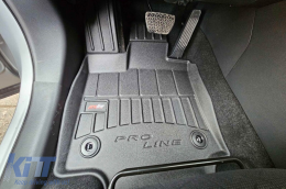 Specific rubber mats from Frogum 3D ProLine series suitable for Toyota Rav4, Rav4 Hybrid after 2018, Suzuki Across after 2020, 4-piece set, black color, with 24-month warranty-image-6221816