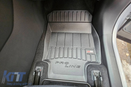 Specific rubber mats from Frogum 3D ProLine series suitable for Toyota Rav4, Rav4 Hybrid after 2018, Suzuki Across after 2020, 4-piece set, black color, with 24-month warranty-image-6221817