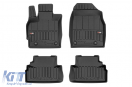 Specific rubber mats from Frogum 3D ProLine series suitable for Mazda CX-7 2006-2012 for models with front-wheel drive, 4-piece set, black color, with 24-month warranty - ABFMM6017767