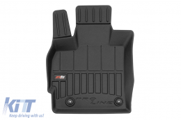 Specific rubber mats from Frogum 3D ProLine series suitable for Mazda CX-7 2006-2012 for models with front-wheel drive, 4-piece set, black color, with 24-month warranty-image-6222612