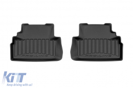 Specific rubber mats from Frogum 3D ProLine series suitable for Mazda CX-7 2006-2012 for models with front-wheel drive, 4-piece set, black color, with 24-month warranty-image-6222614