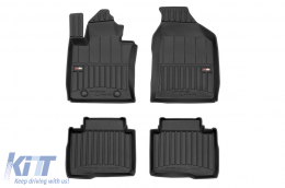 image-24-Specific rubber mats from Frogum 3D ProLine series suitable for SsangYong Korando IV after 2019, suitable for SsangYong Musso after 2018, 4-piece set, black color, with 24-month warranty