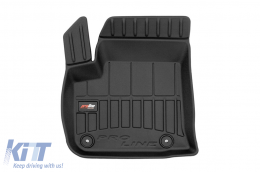 Specific rubber mats from Frogum 3D ProLine series suitable for Citroen C4 EV after 2021, 4-piece set, black color, with 24-month warranty-image-6223252
