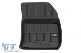 Specific rubber mats from Frogum 3D ProLine series suitable for Citroen C4 EV after 2021, 4-piece set, black color, with 24-month warranty-image-6223253