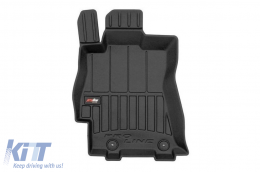 Specific rubber mats from Frogum 3D ProLine series suitable for Subaru Outback, Legacy 2009-2014 automatic, 4-piece set, black color, with 24-month warranty-image-6223311