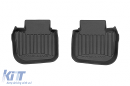 Specific rubber mats from Frogum 3D ProLine series suitable for Subaru Outback, Legacy 2009-2014 automatic, 4-piece set, black color, with 24-month warranty-image-6223313