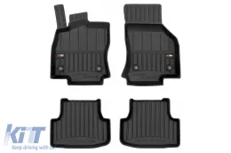 image-70-Specific rubber mats from Frogum 3D ProLine series suitable for Audi A3 8Y after 2020 petrol and diesel, not suitable for Mild Hybrid, 4-piece set, black color, with 24-month warranty
