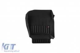 Specific rubber mats from Frogum 3D ProLine series suitable for DAF XD after 2022 for version with right cinema seat, 2-piece set, black color, with 24-month warranty-image-6223835