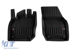 Specific rubber mats from Frogum 3D ProLine series suitable for Volkswagen Tiguan after 2024, petrol and diesel, not suitable for Mild Hybrid, 4-piece set, black color, with 24-month warranty-image-6224083