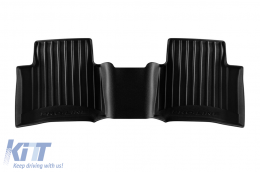 Specific rubber mats from Frogum 3D ProLine series suitable for Toyota Corolla combi, Hybrid after 2018, for 1st and 2nd rows, 3-piece set, black color, with 24-month warranty-image-6224328