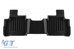 Specific rubber mats from Frogum 3D ProLine series suitable for Nissan Qashqai Hybrid after 2024, for 1st and 2nd rows, 3-piece set, black color, with 24-month warranty-image-6224338