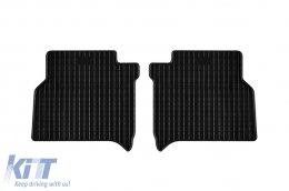 Specific rubber mats from Frogum El Toro series suitable for Ford Connect after 2013, for second row seats, 2-piece set, black color - ABFMF6023951