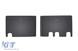 Specific rubber mats from Frogum El Toro series suitable for Citroen Jumpy after 2016, for second row seats, 2-piece set, black color - ABFMC6023960