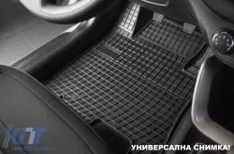 Specific rubber mats from Frogum El Toro series suitable for Kia Sportage V petrol after 2021, not suitable for Hybrid, 4-piece set, black color-image-6250814